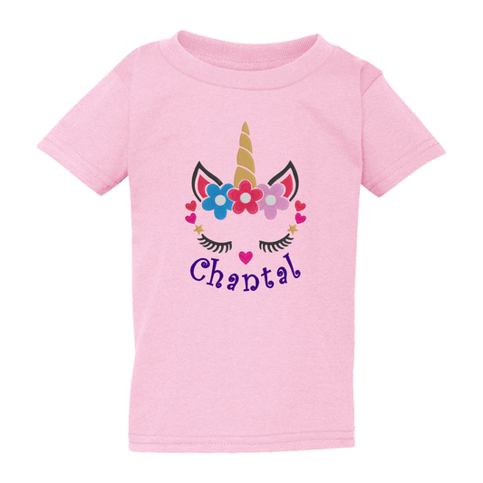 Custom Unicorn Toddler T-Shirt